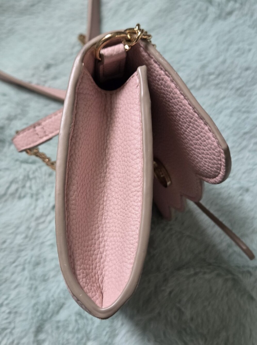 Nanette Lepore Ruthie Scallop Flap Wallet On A Chain in pink - Picture 9 of 9